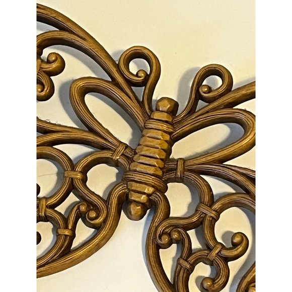 Vtg Syroco Homco Butterfly Plastic Wall Hanging Decor Set of 3 - Picture 6 of 7